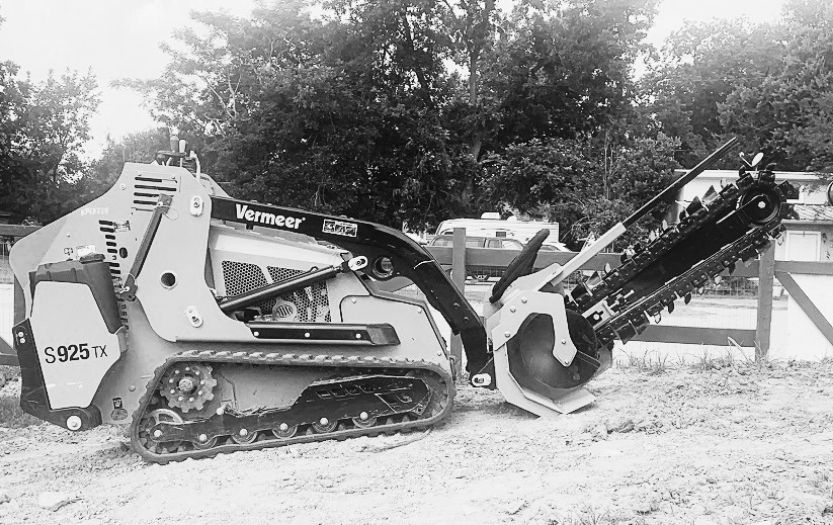 image of track trencher rental