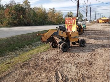 image of our landscaping equipment like the stump grinder